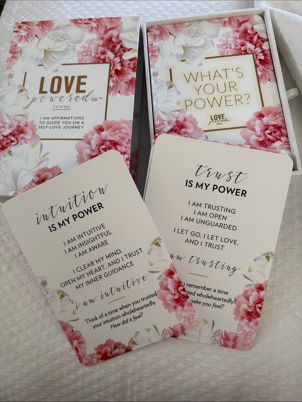 Femme Affirmation Card Set - Pink Floral